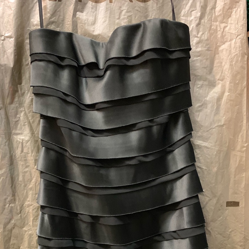 Mid length black dress